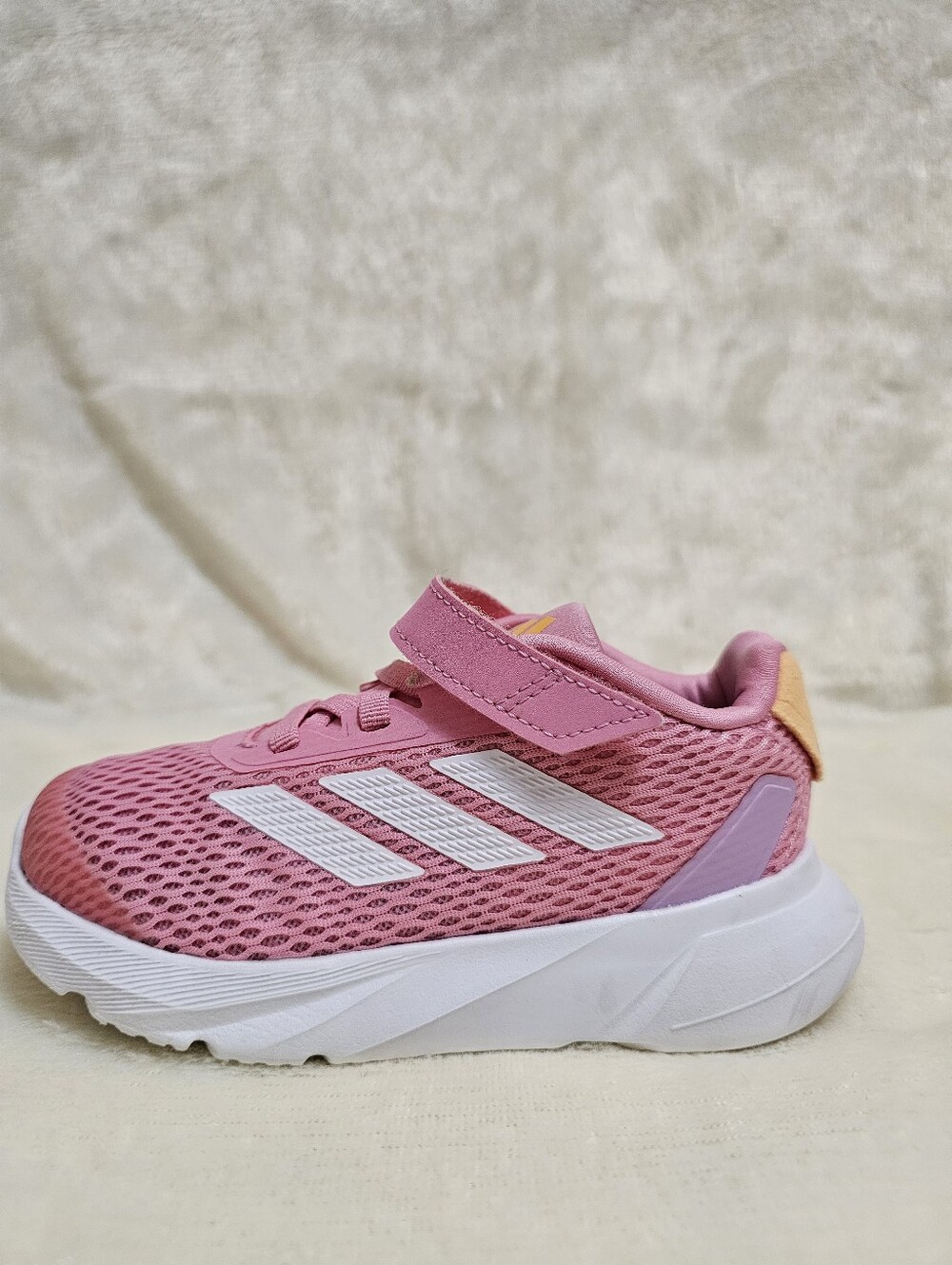 Adidas Duramo SL l'Bliss Pink Sneakers Shoes Girls Toddler Child Sz 9 Kids - Picture 7 of 14